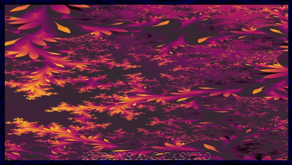 RIO SÃO FRANCISCO - PIRAPORA "Obra da Série Rio São Francisco - Pirapora, por Rubens A. C. Castro - Arte Digital Fractal".