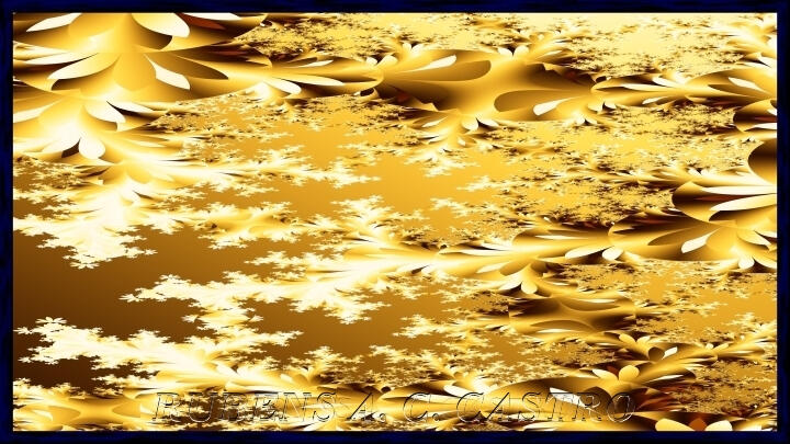 "Obra da Série Rio São Francisco - Paulo Afonso, por Rubens A. C. Castro - Arte Digital Fractal".