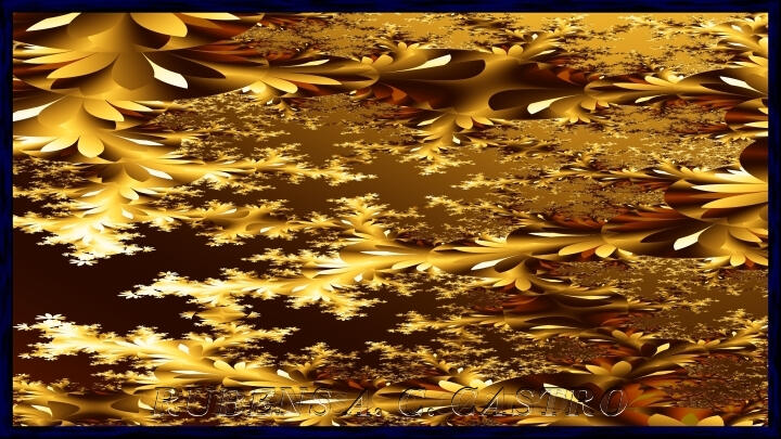 "Obra da Série Rio São Francisco - Kaimbé, por Rubens A. C. Castro - Arte Digital Fractal".