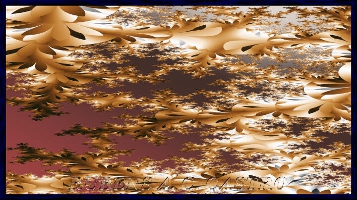 "Obra da Série Rio São Francisco - Kaimbé, por Rubens A. C. Castro - Arte Digital Fractal".